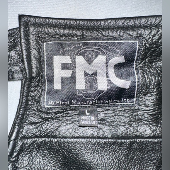 FMC Leather Motorcycle Riding Chaps - Picture 3 of 4
